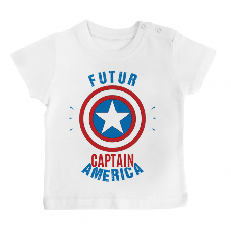 T-shirt bébé Futur Captain America