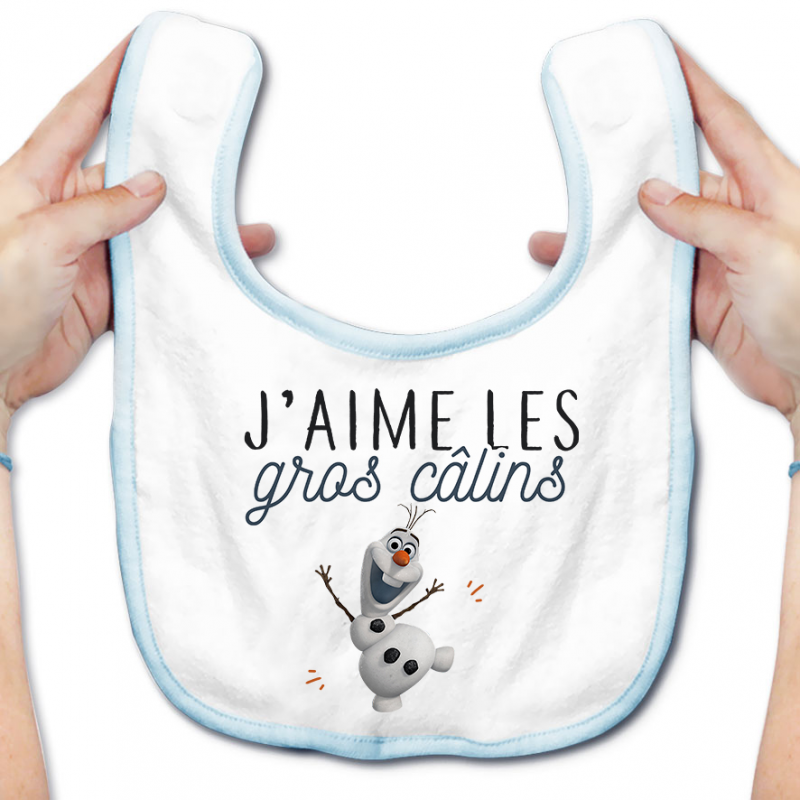 Bavoir bébé J'aime les gros câlins Bavoir bébé J'aime les gros câlins