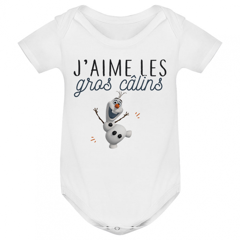 Body bébé J'aime les gros câlins Body bébé J'aime les gros câlins