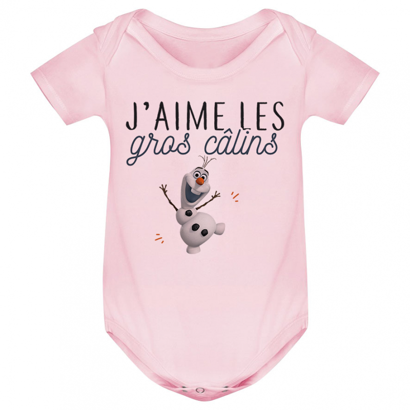 Body bébé J'aime les gros câlins Body bébé J'aime les gros câlins