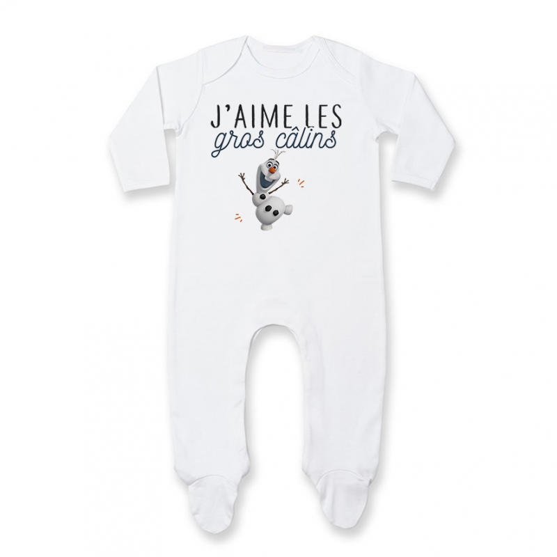 Pyjama bébé J'aime les gros câlins Pyjama bébé J'aime les gros câlins