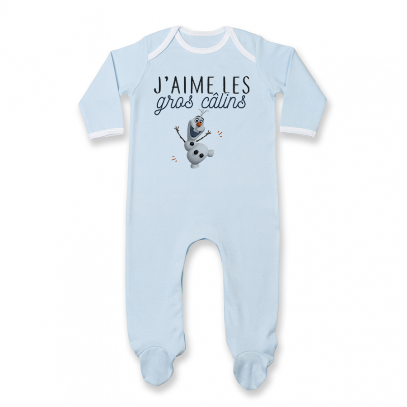 Pyjama bébé J'aime les gros câlins Pyjama bébé J'aime les gros câlins