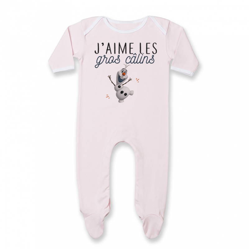 Pyjama bébé J'aime les gros câlins Pyjama bébé J'aime les gros câlins