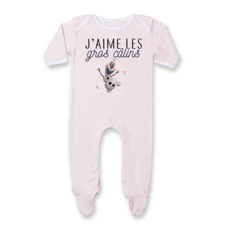 Pyjama bébé J'aime les gros câlins