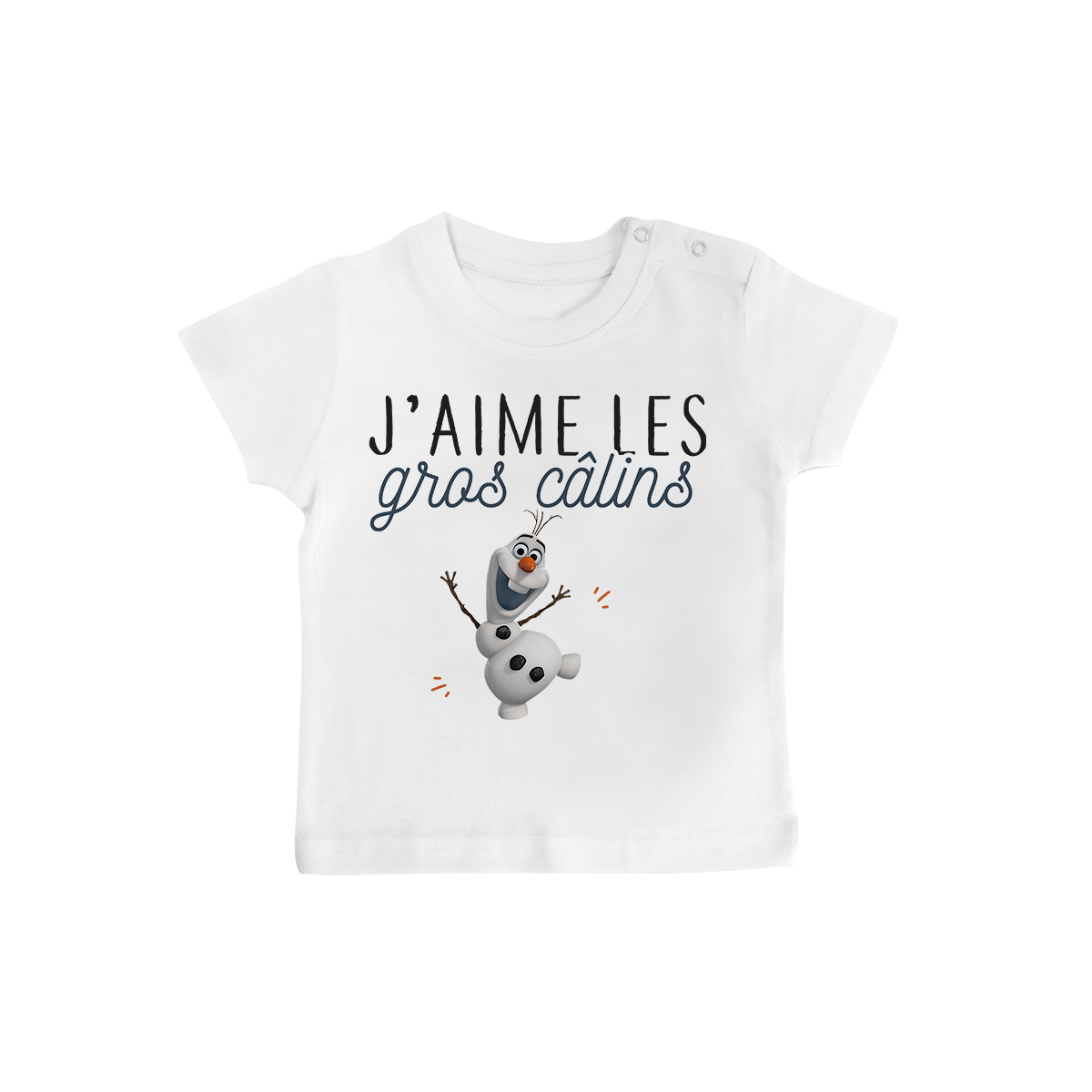 T-shirt bébé J'aime les gros câlins