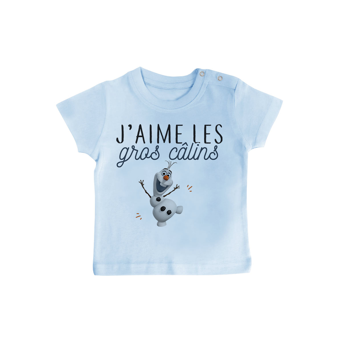 T-shirt bébé J'aime les gros câlins