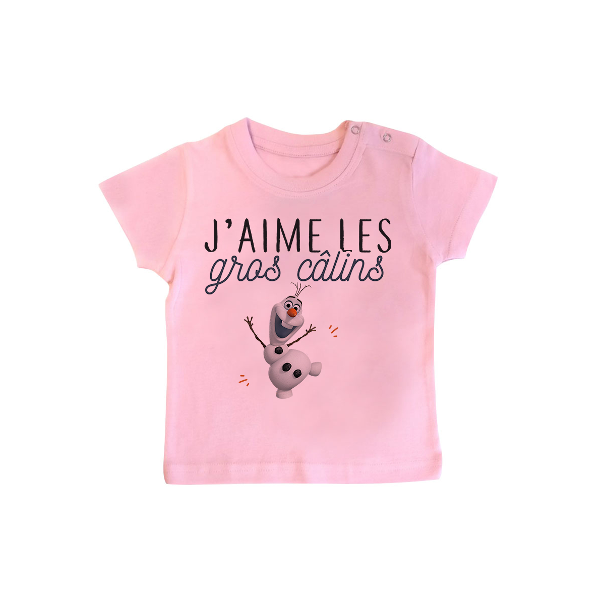 T-shirt bébé J'aime les gros câlins