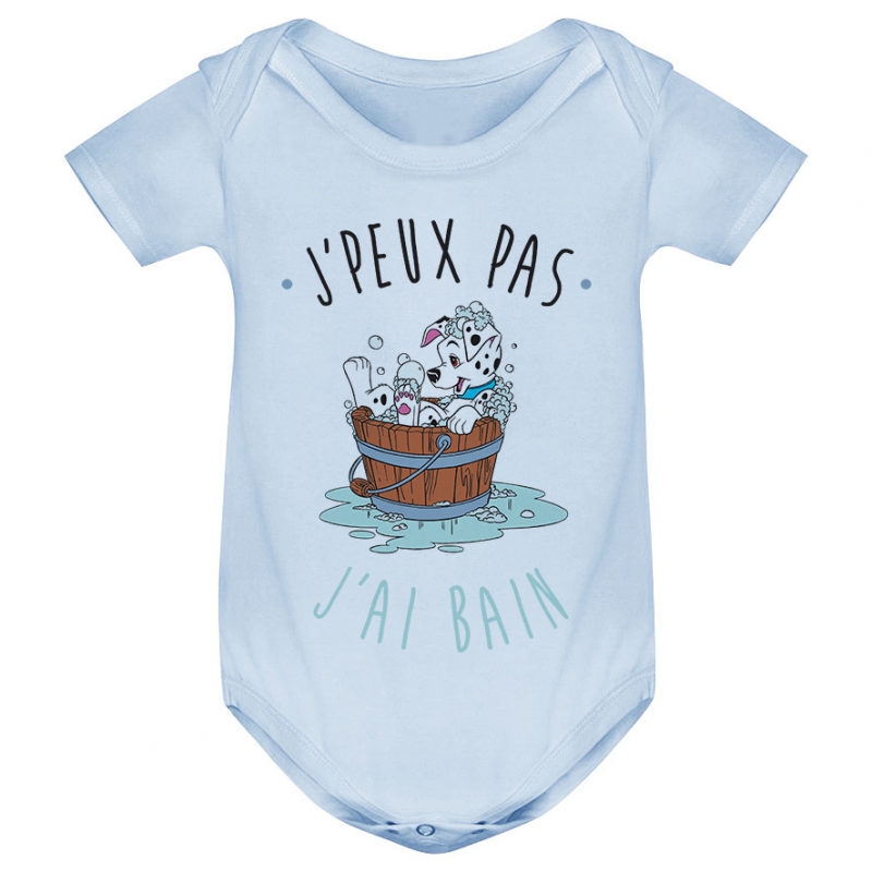Body bébé J'peux pas j'ai bain Body bébé J'peux pas j'ai bain
