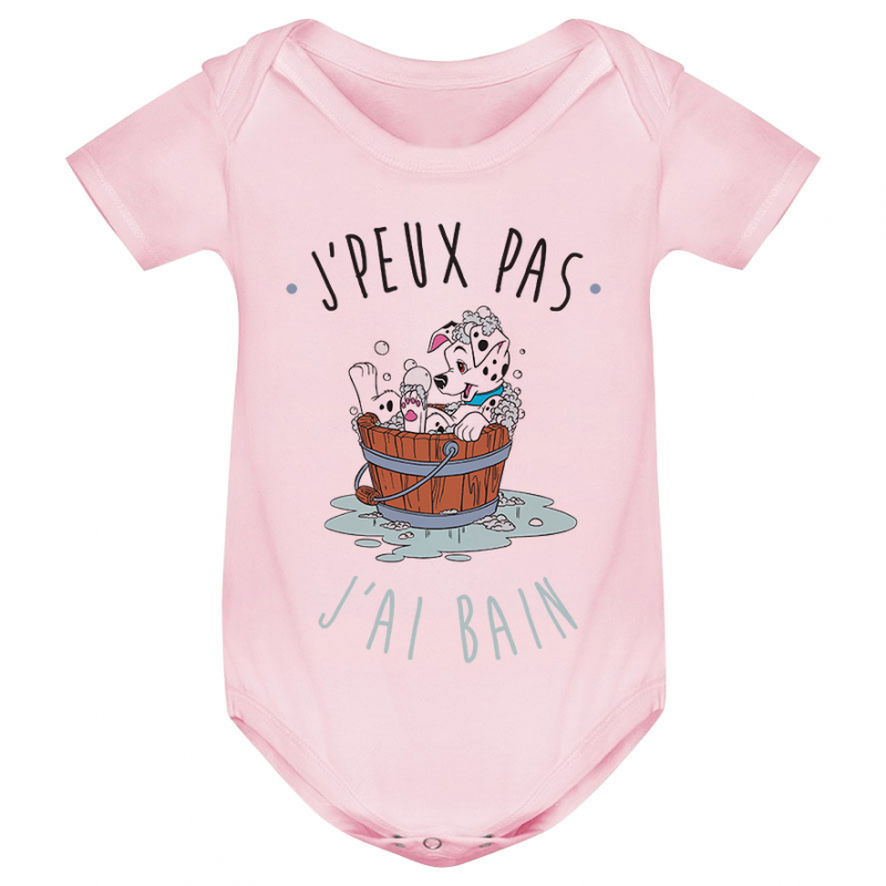 Body bébé J'peux pas j'ai bain Body bébé J'peux pas j'ai bain