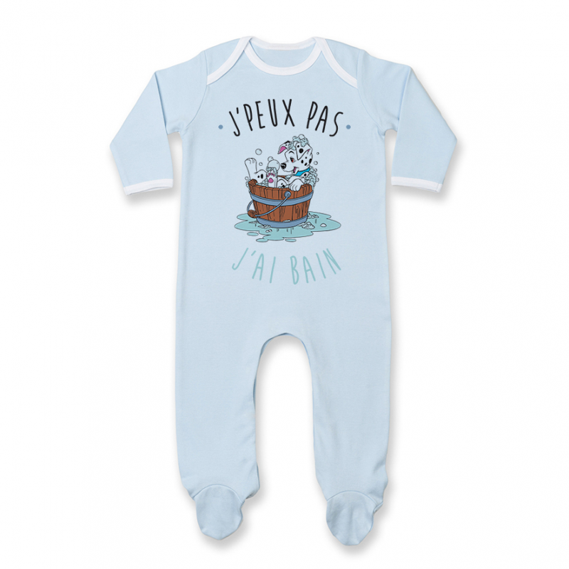 Pyjama bébé J'peux pas j'ai bain