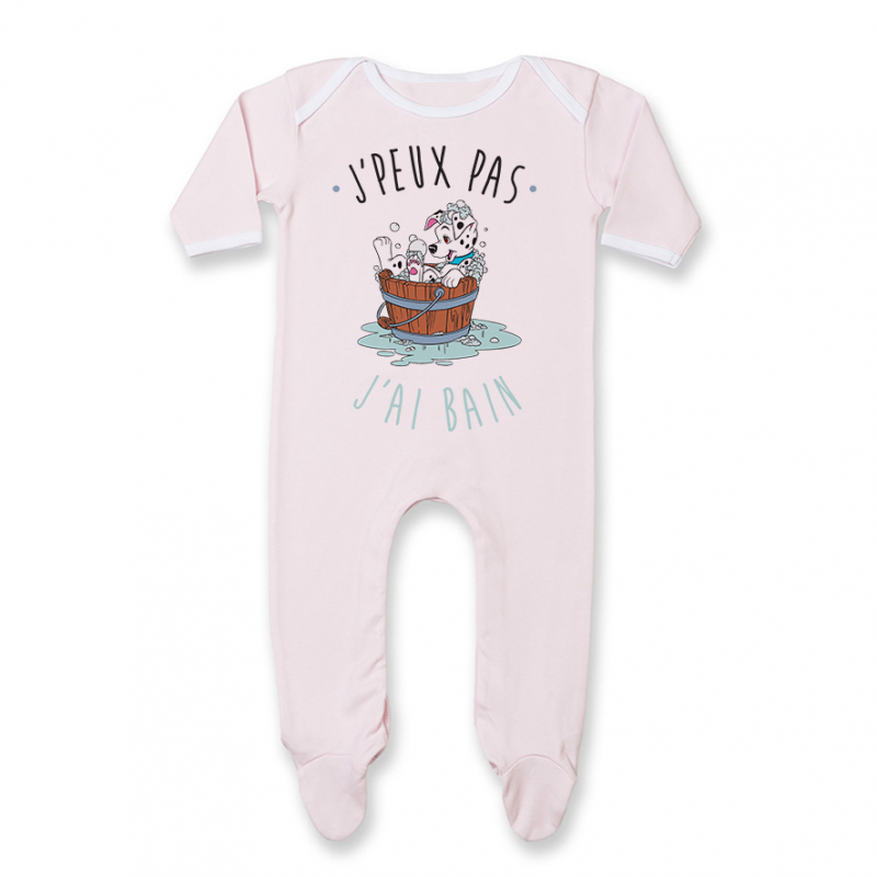 Pyjama bébé J'peux pas j'ai bain