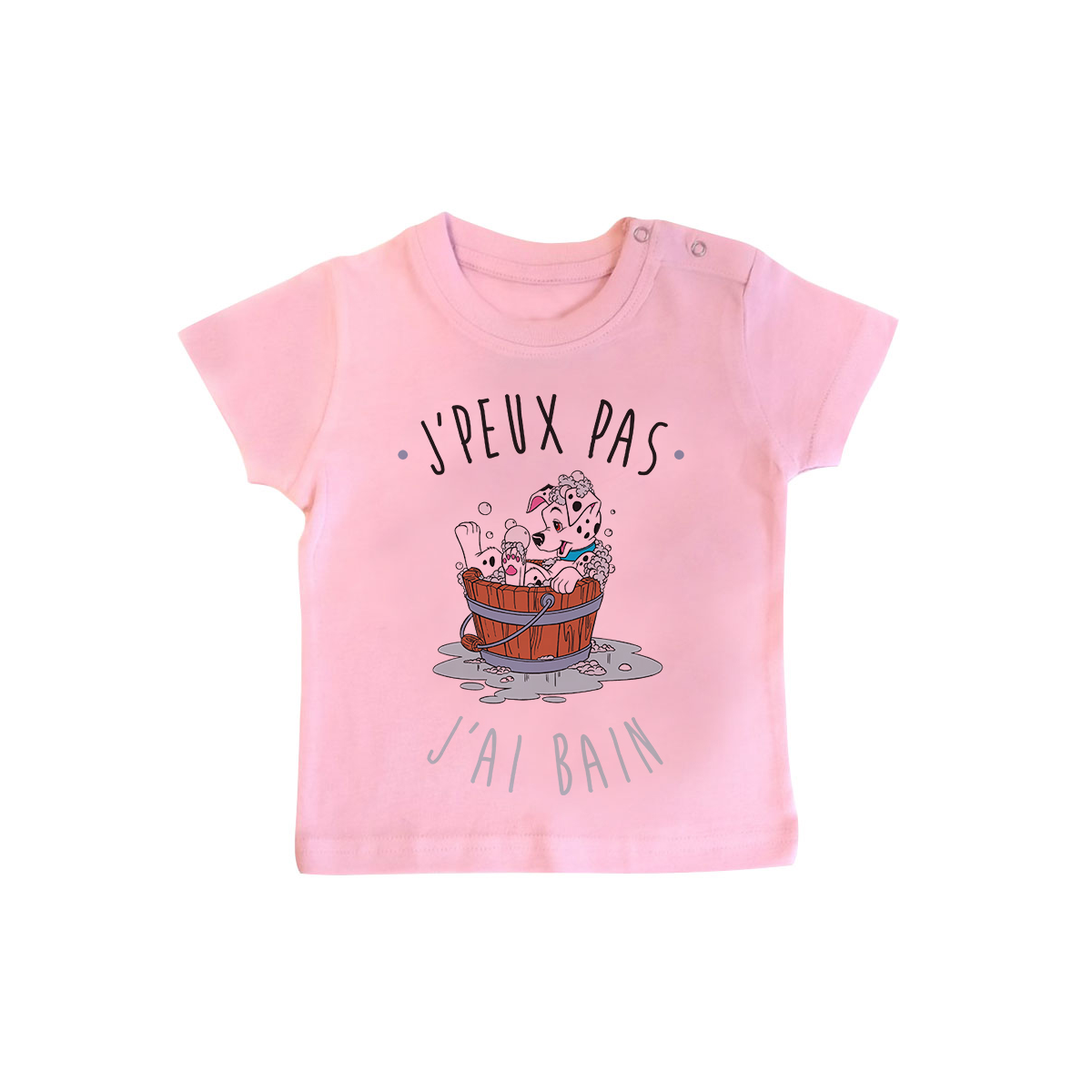 T-shirt bébé J'peux pas j'ai bain