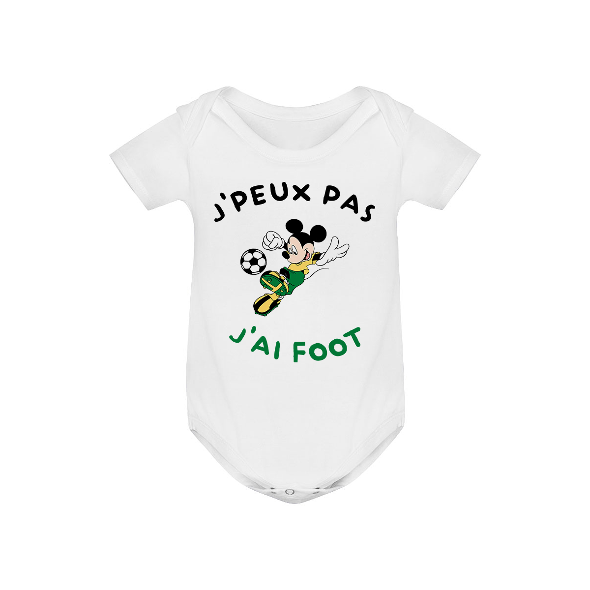 Body bébé J'peux pas j'ai foot