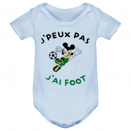 Body bébé J'peux pas j'ai foot