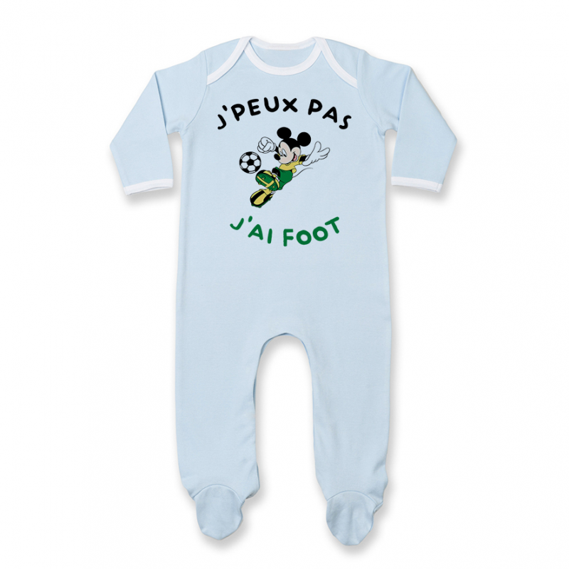 Pyjama bébé J'peux pas j'ai foot