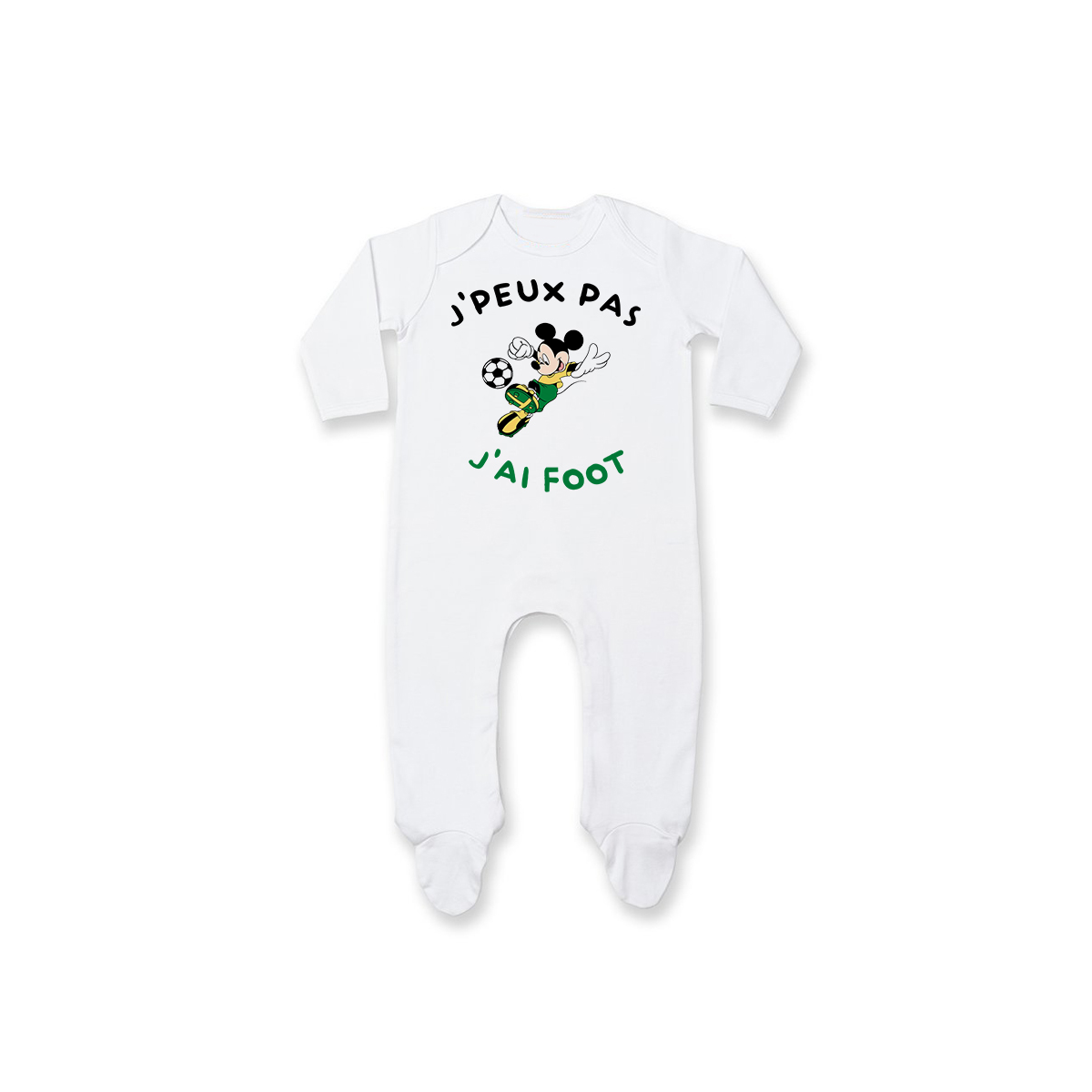 Pyjama bébé J'peux pas j'ai foot