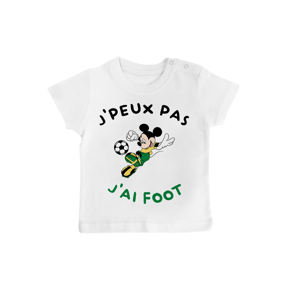 T-shirt bébé J'peux pas j'ai foot