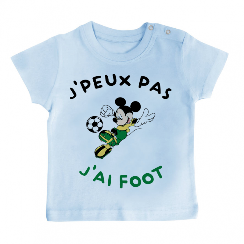 T-shirt bébé J'peux pas j'ai foot