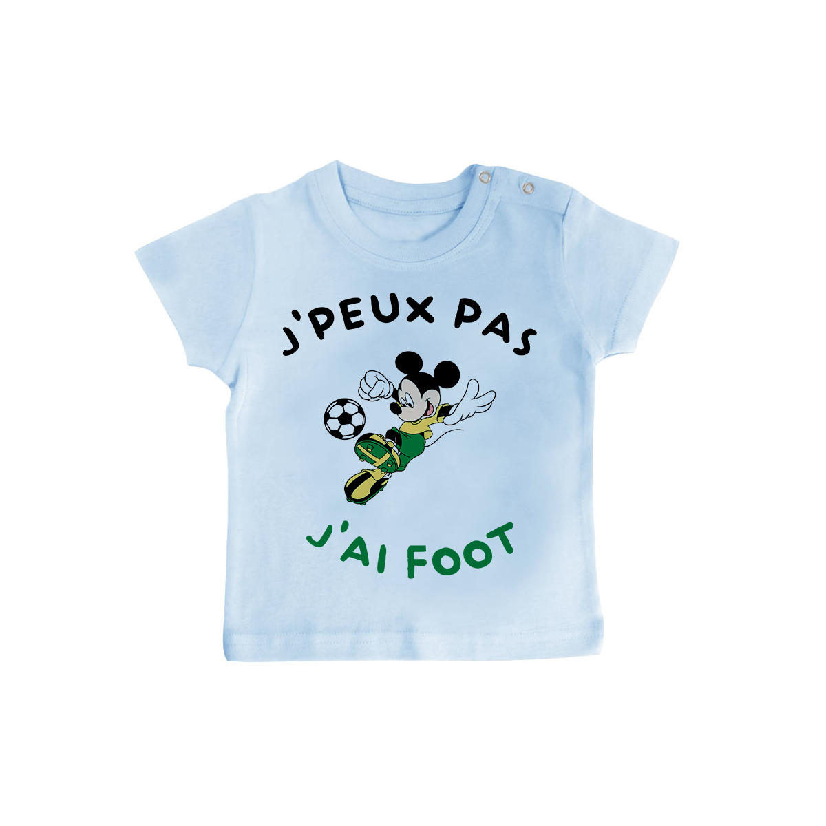 T-shirt bébé J'peux pas j'ai foot