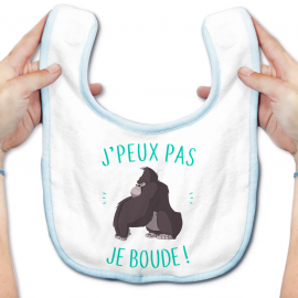 Bavoir bébé J'peux pas je boude