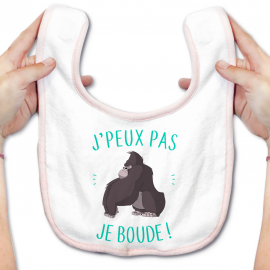 Bavoir bébé J'peux pas je boude