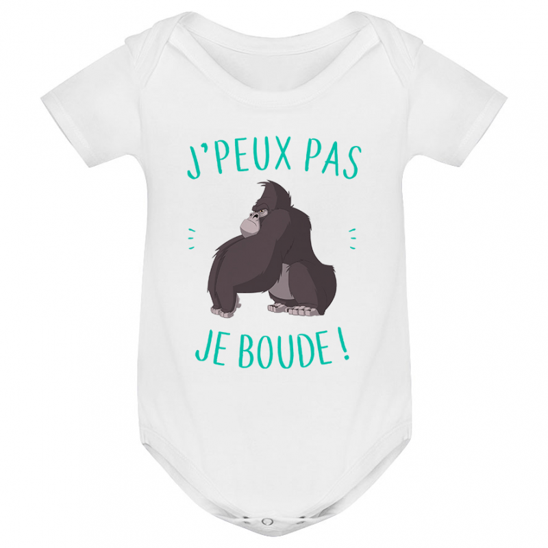 Body bébé J'peux pas je boude Body bébé J'peux pas je boude