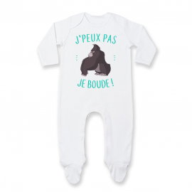 Pyjama bébé J'peux pas je boude