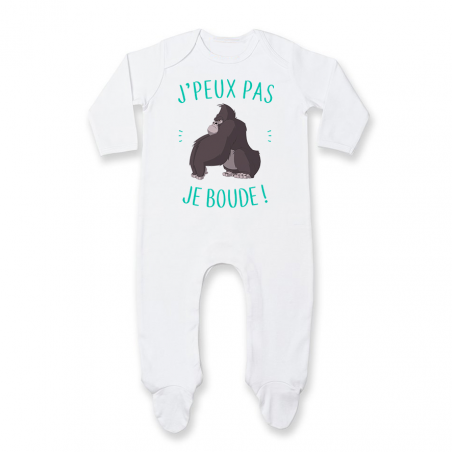 Pyjama bébé J'peux pas je boude