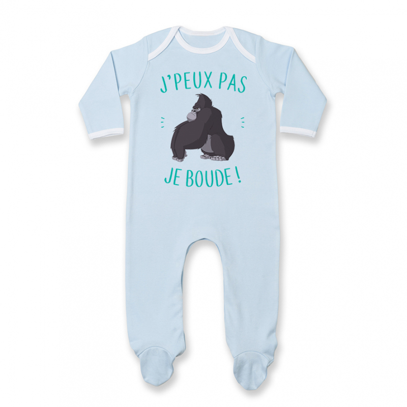 Pyjama bébé J'peux pas je boude