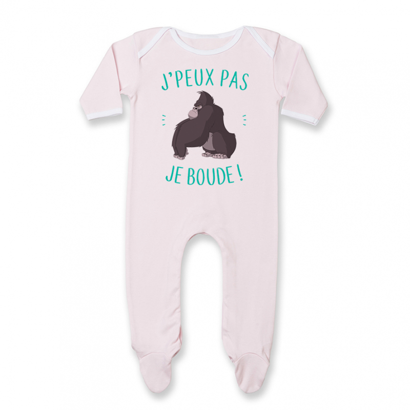 Pyjama bébé J'peux pas je boude