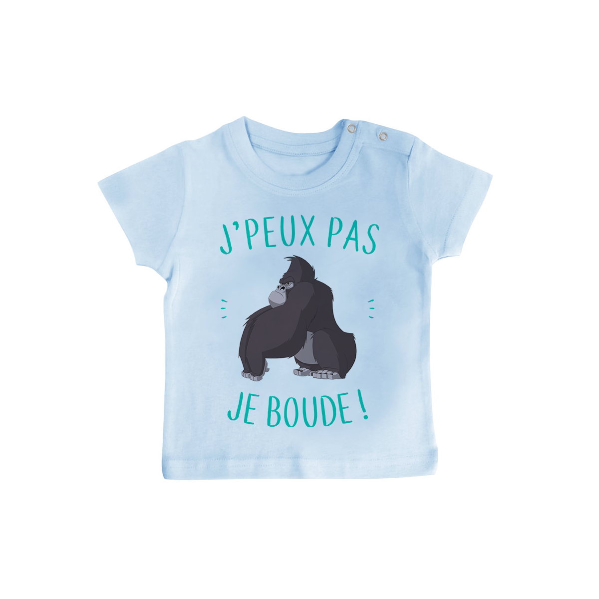 T-shirt bébé J'peux pas je boude