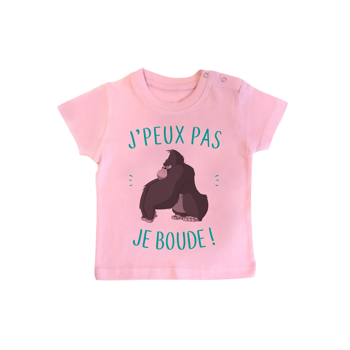 T-shirt bébé J'peux pas je boude