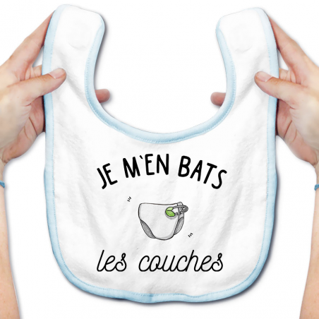 Bavoir bébé J'men bats les couches