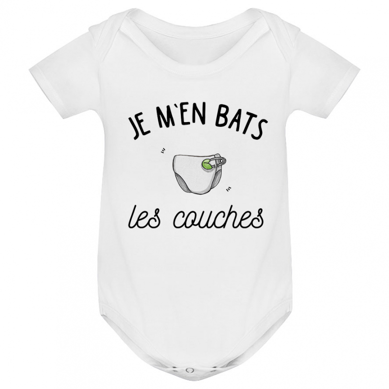 Body bébé J'men bats les couches Body bébé J'men bats les couches