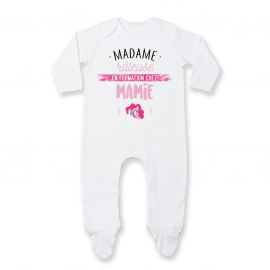 Pyjama bébé Madame râleuse - Mamie