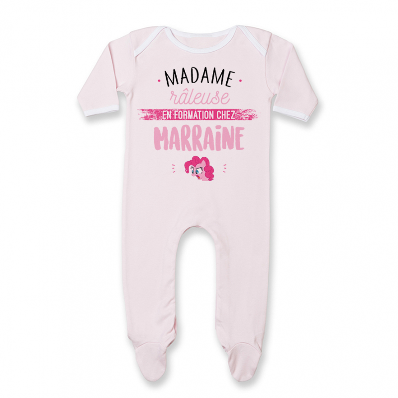 Pyjama bébé Madame râleuse - Marraine Pyjama bébé Madame râleuse - Marraine