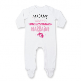 Pyjama bébé Madame râleuse - Marraine