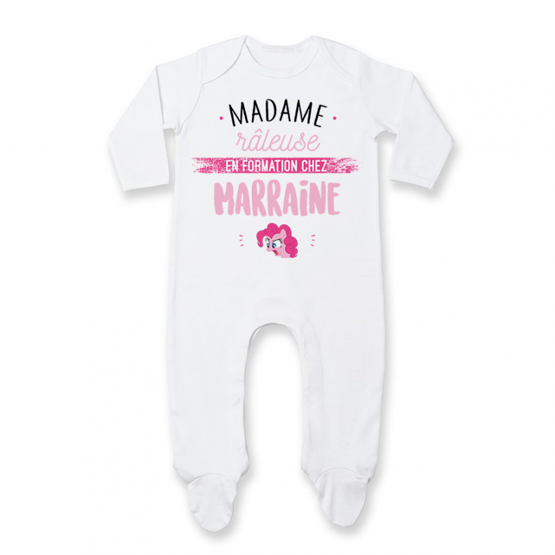 Pyjama bébé Madame râleuse - Marraine