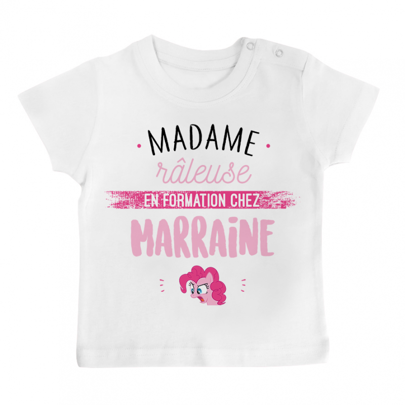 T-shirt bébé Madame râleuse - Marraine