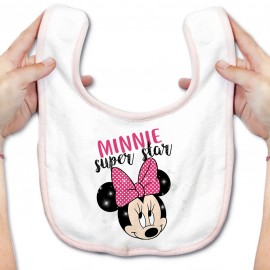 Bavoir bébé Minnie Super Star