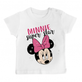 T-shirt bébé Minnie Super Star