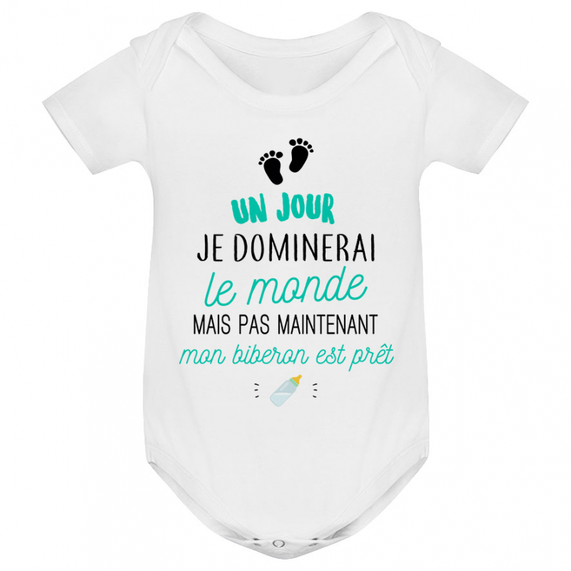 Body bébé Mon biberon est prêt Body bébé Mon biberon est prêt