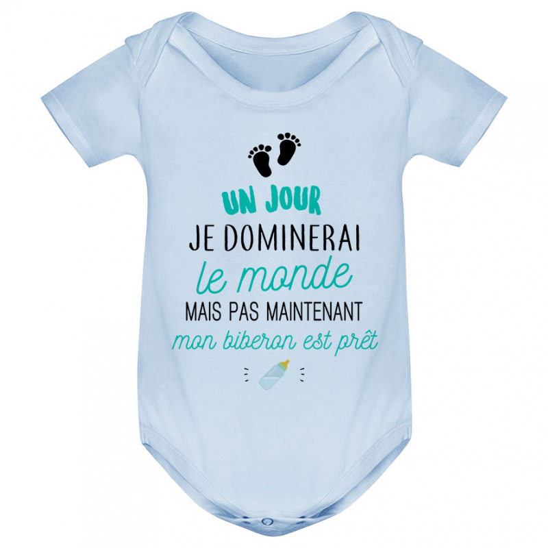 Body bébé Mon biberon est prêt Body bébé Mon biberon est prêt