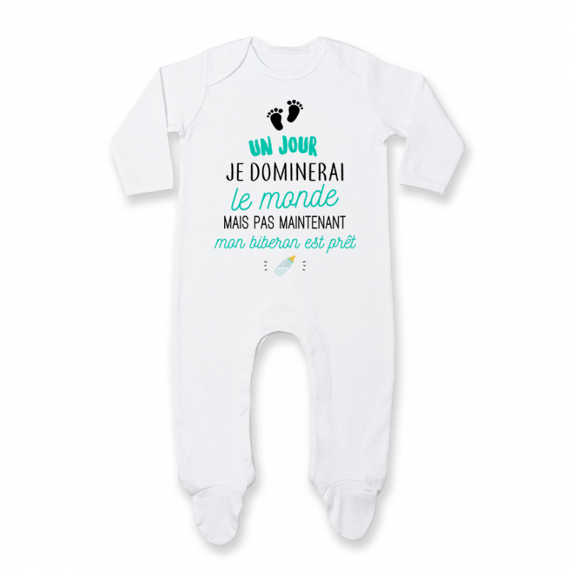Pyjama bébé Mon biberon est prêt Pyjama bébé Mon biberon est prêt