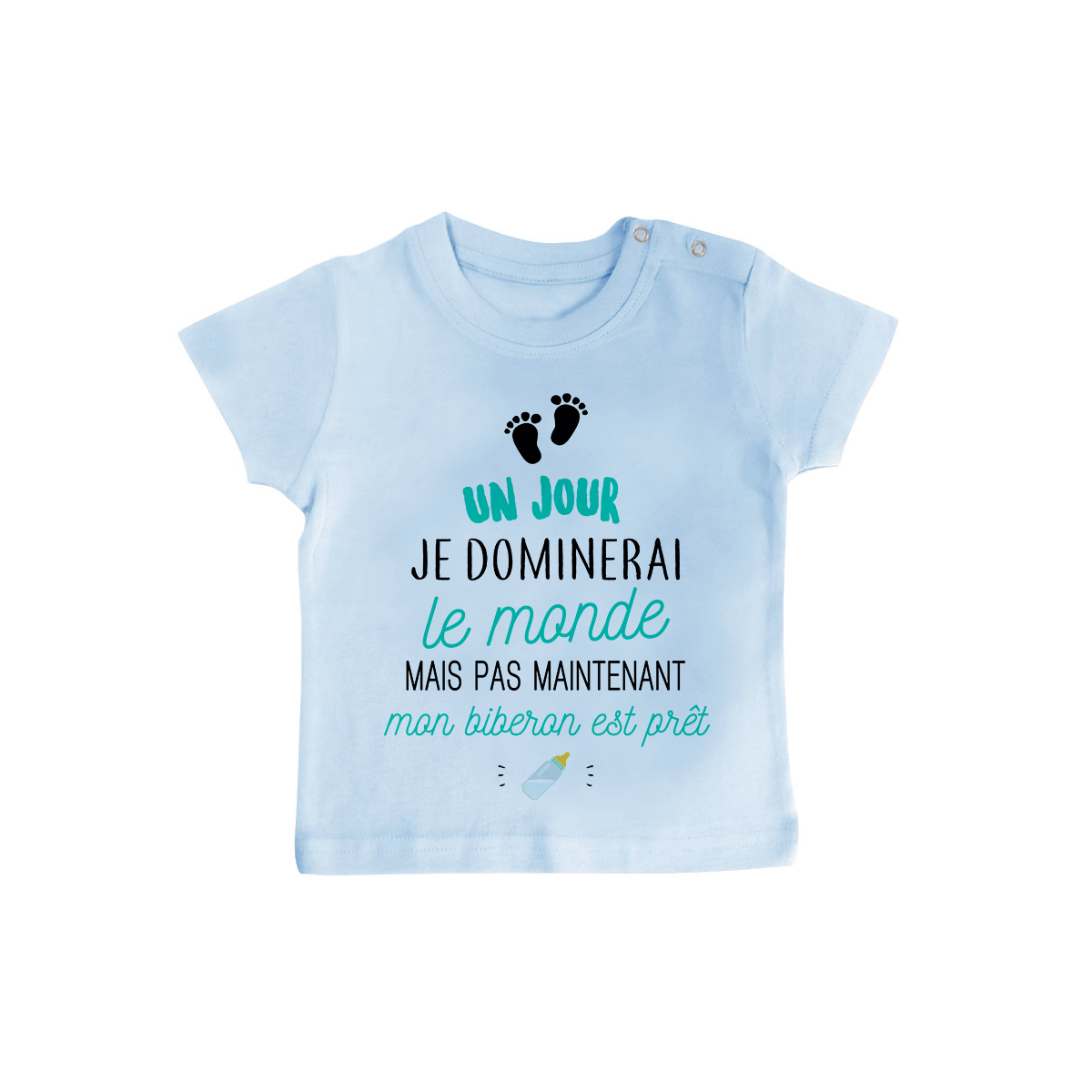 T-shirt bébé Mon biberon est prêt