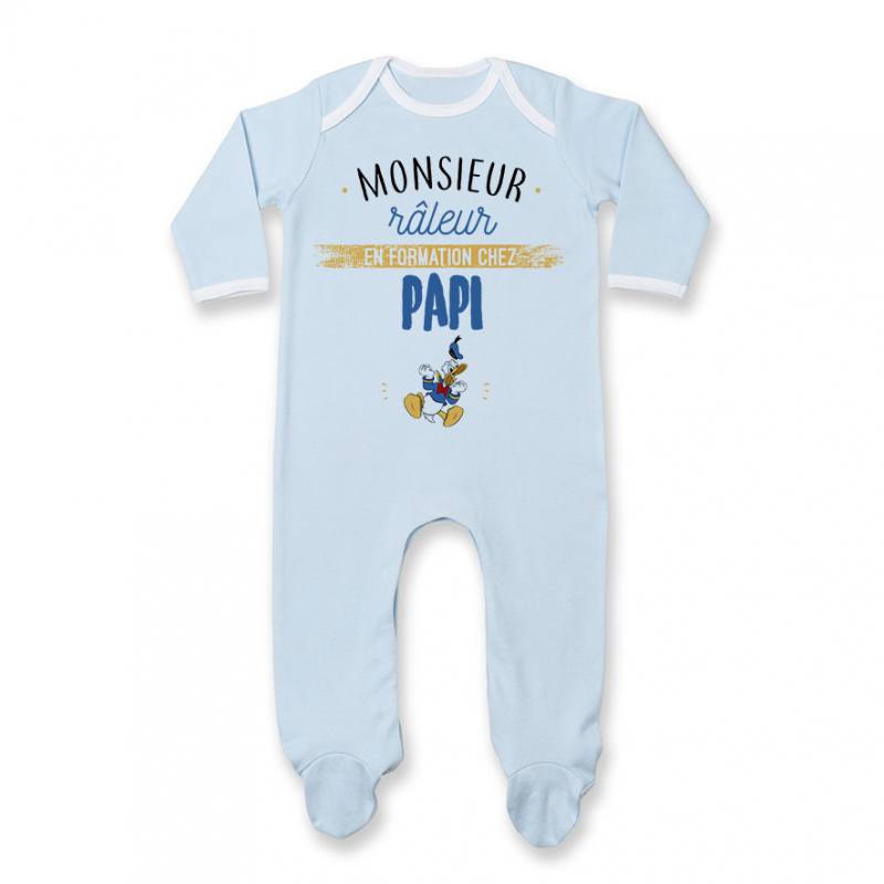 Pyjama bébé Monsieur râleur - Papy Pyjama bébé Monsieur râleur - Papy