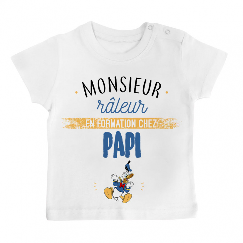 T-shirt bébé Monsieur râleur - Papy T-shirt bébé Monsieur râleur - Papy