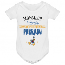 Body bébé Monsieur râleur - Parrain