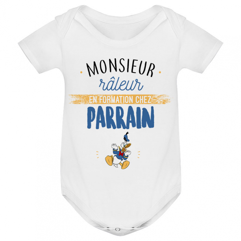 Body bébé Monsieur râleur - Parrain Body bébé Monsieur râleur - Parrain