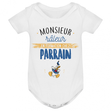 Body bébé Monsieur râleur - Parrain